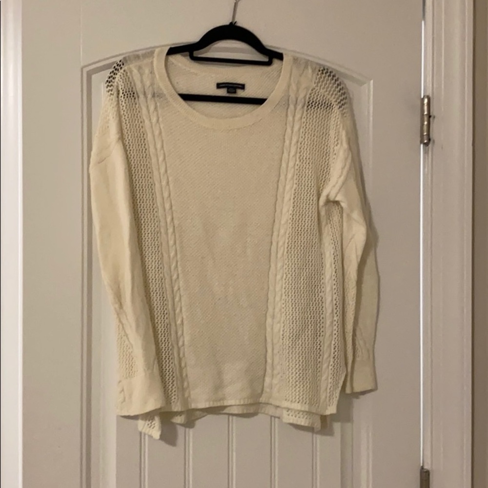 Cream Cable Knit Sweater